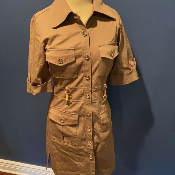 Molly of New York Trench Button Up Jacket Size 2 - Picture 3 of 7